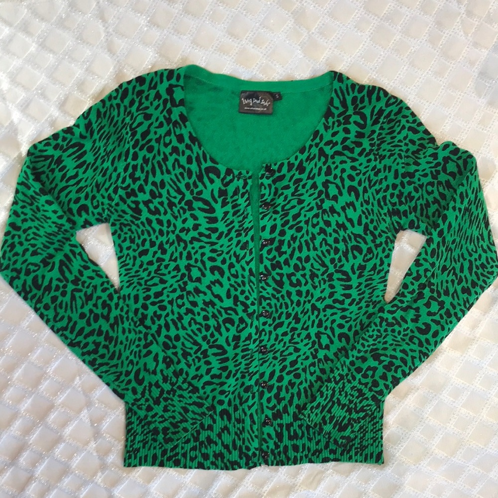 Bright Animal Print Cardigan